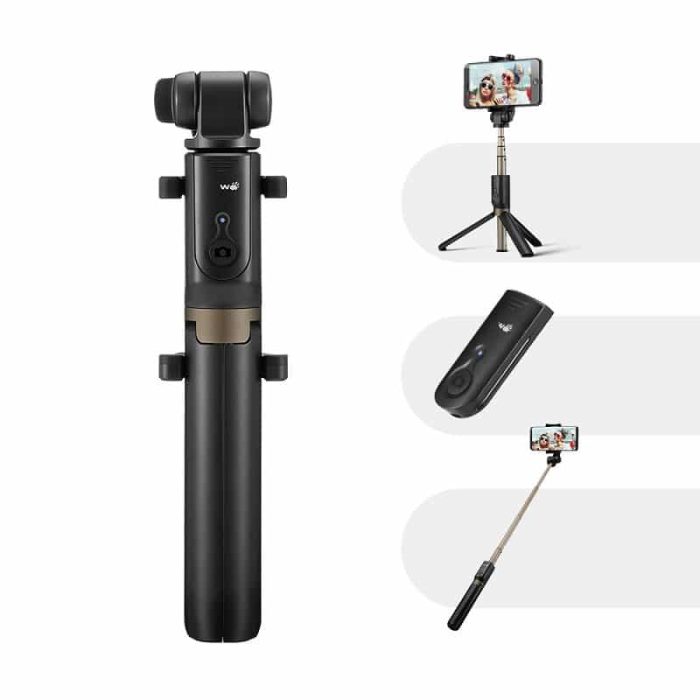 HSU 3 in 1 Wireless Bluetooth Selfie Stick Mini Tripod 003 - selfiestick.bg