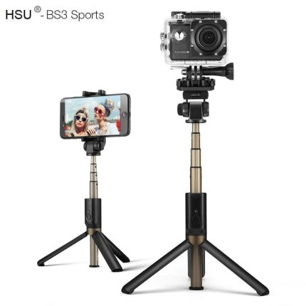 Селфи стик 5 в 1 HSU Sport – със стойка за Телефон и Камера(трипод)