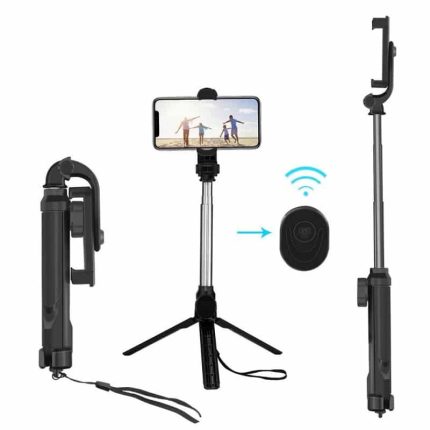 Selfie stick 3 in 1 HSU Mini XT-10 - Tripod - Bluetooth remote