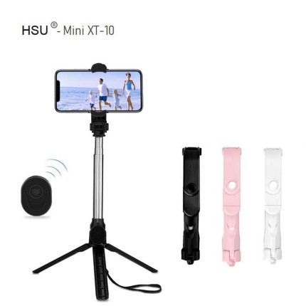 Selfie stick 3 in 1 HSU Mini XT-10 - Tripod - Bluetooth remote