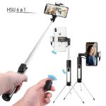 Selfie stick 6 in 1 HSU Beauty Dual Led - Tripod + Bluetooth remote-10